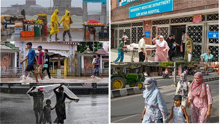 Heatwave and rainfall visuals from across India | - PTI